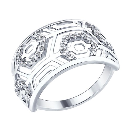 Серебряное кольцо SOKOLOV 94012209 с фианитом