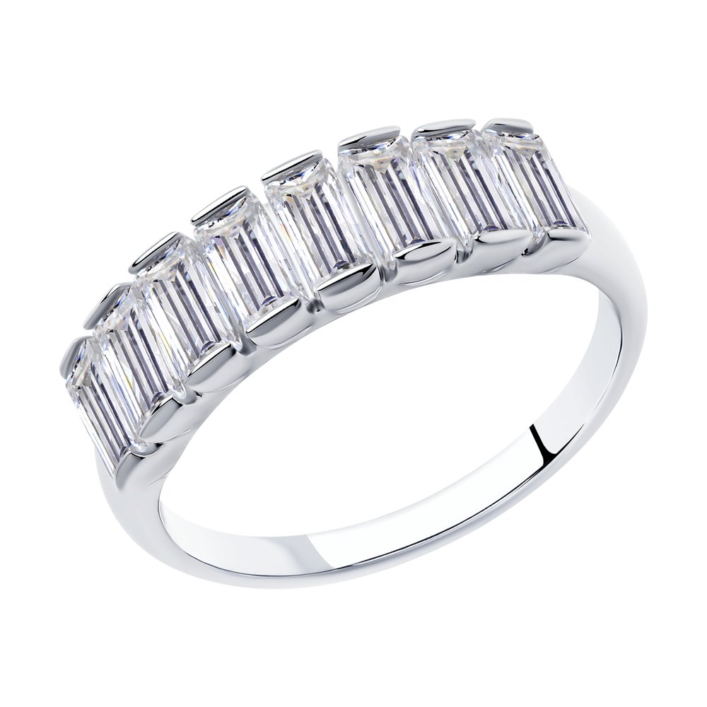 Серебряное кольцо SOKOLOV 94012563 с фианитом