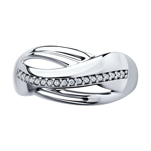 Серебряное кольцо SOKOLOV 94012880 с фианитом