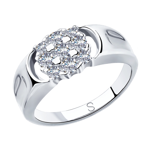 Серебряное кольцо SOKOLOV 94012960 с фианитом