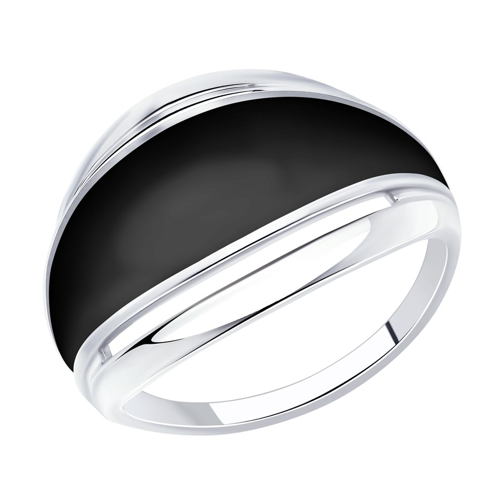Серебряное кольцо SOKOLOV 94013286 с эмалью