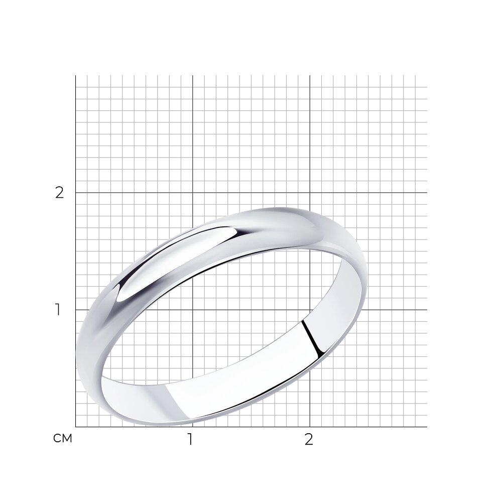 Серебряное обручальное кольцо 3 мм SOKOLOV 94110002