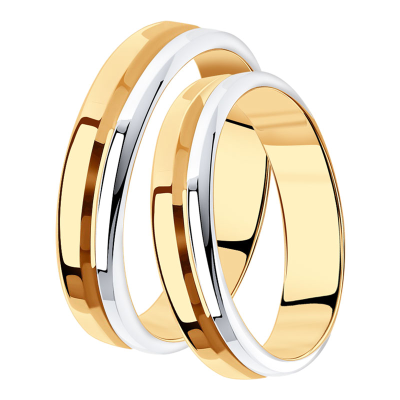 Обручальное кольцо из золочёного серебра 5 мм SOKOLOV 94110028