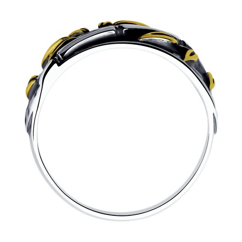 Кольцо из лимонного серебра Diamant 95-110-00821-1