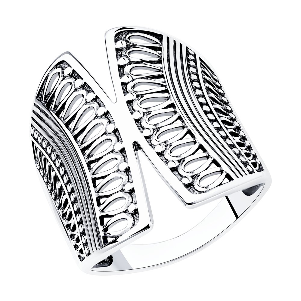 Кольцо из черненого серебра Diamant 95-110-01113-1