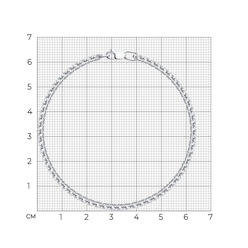 Серебряный браслет плетение Двойной Ромб SOKOLOV 965040502: Серебро 925°  пробы — купить в ювелирном интернет-магазине Diamant