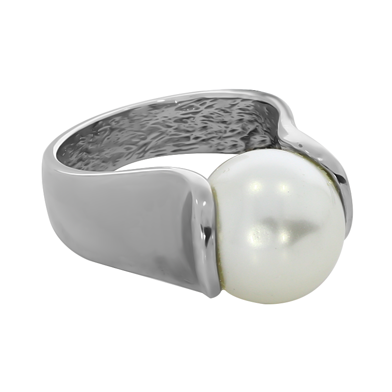 Серебряное кольцо Белая ворона B31140069 с жемчугом