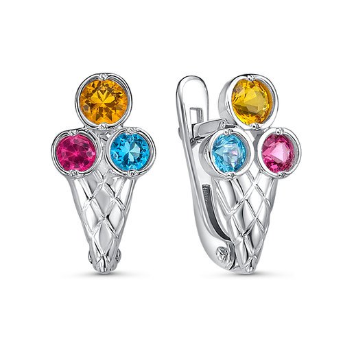 Серебряные серьги КЮЗ Del