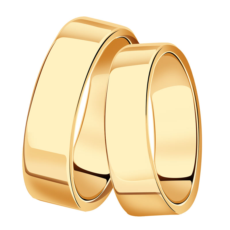 Золотое обручальное кольцо 5 мм КЮЗ Del'ta D090079