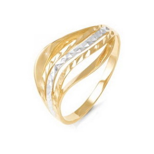 Золотые кольца КЮЗ Del'ta с алмазной гранью D210241