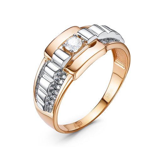Золотое кольцо КЮЗ Del'ta DБР040197 с бриллиантом