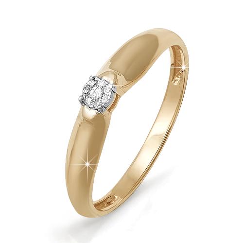 Золотое кольцо КЮЗ Del'ta DБР110513 с бриллиантом