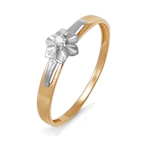 Золотое кольцо КЮЗ Del'ta DБР110721 с бриллиантом