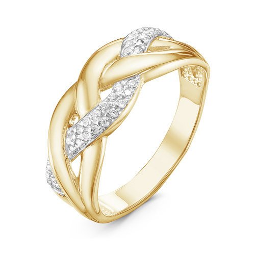 Золотое кольцо КЮЗ Del'ta DБР110938л с бриллиантом