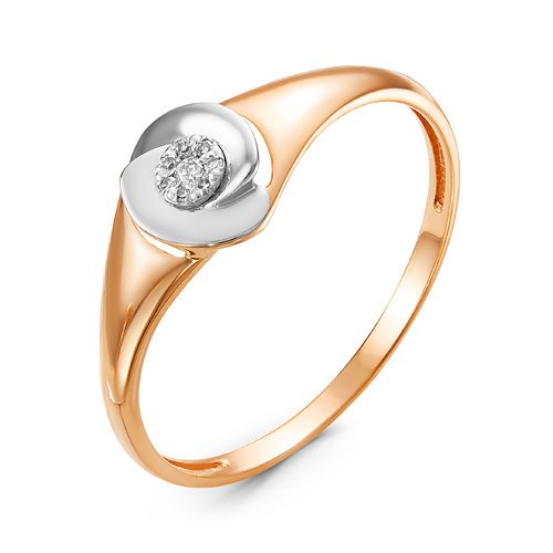 Золотое кольцо КЮЗ Del'ta DБР111132 с бриллиантом