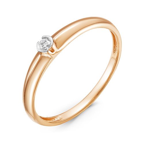Золотое кольцо КЮЗ Del'ta DБР111139 с бриллиантом