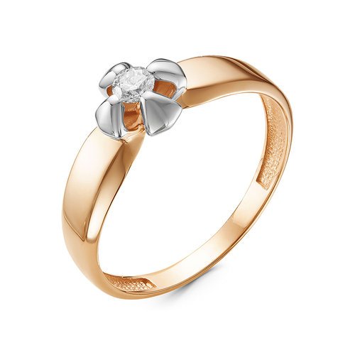 Золотое кольцо КЮЗ Del'ta DБР111198 с бриллиантом