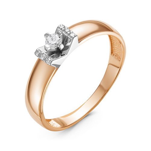 Золотое кольцо КЮЗ Del'ta DБР111201 с бриллиантом