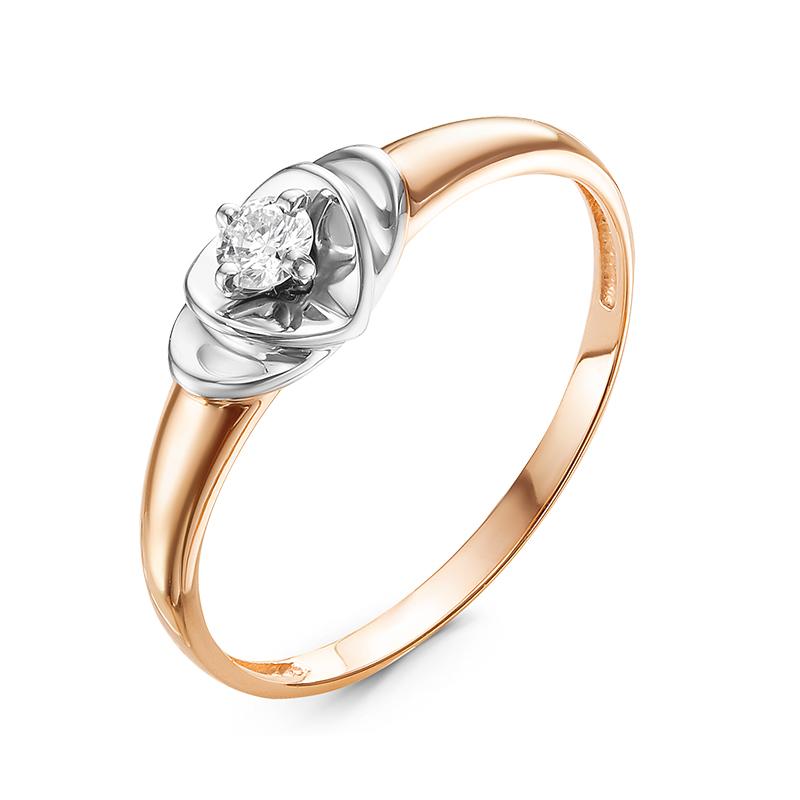 Золотое кольцо КЮЗ Del'ta DБР111220 с бриллиантом