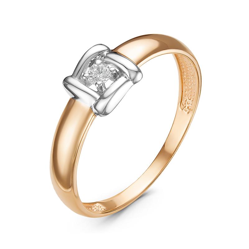 Золотое кольцо КЮЗ Del'ta DБР111232 с бриллиантом