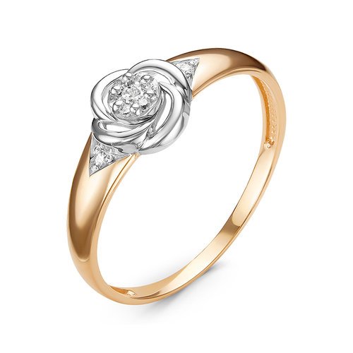 Золотое кольцо КЮЗ Del'ta DБР111237 с бриллиантом