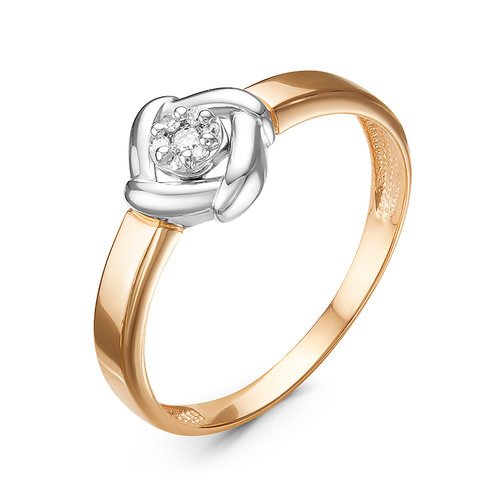 Золотое кольцо КЮЗ Del'ta DБР111238 с бриллиантом