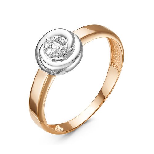 Золотое кольцо КЮЗ Del'ta DБР111240 с бриллиантом
