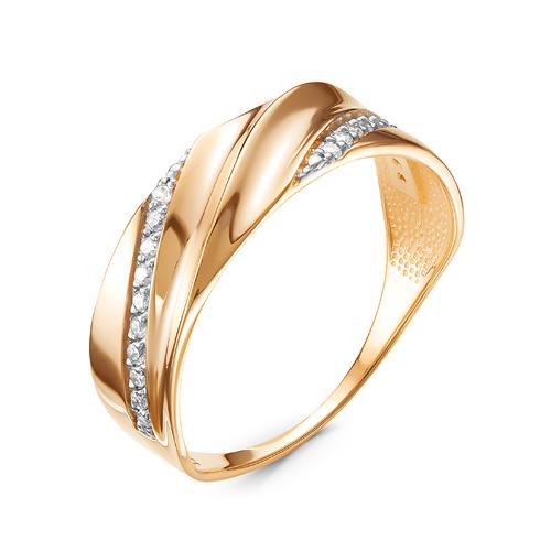 Золотое кольцо КЮЗ Del'ta DБР111265 с бриллиантом