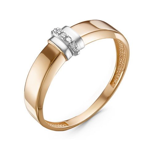 Золотое кольцо КЮЗ Del'ta DБР111272 с бриллиантом