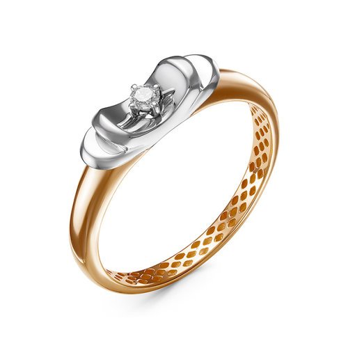 Золотое кольцо КЮЗ Del'ta DБР111393р с бриллиантом