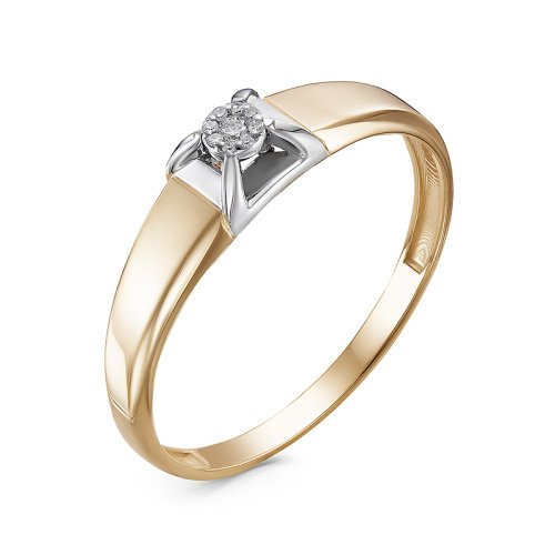Золотое кольцо КЮЗ Del'ta DБР111421р с бриллиантом
