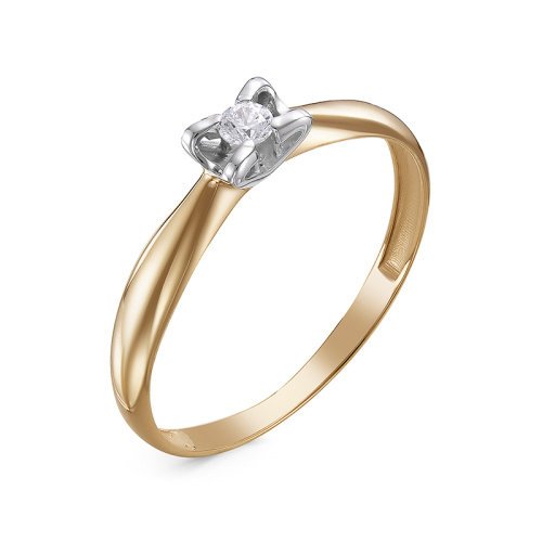 Золотое кольцо КЮЗ Del'ta DБР111432р с бриллиантом