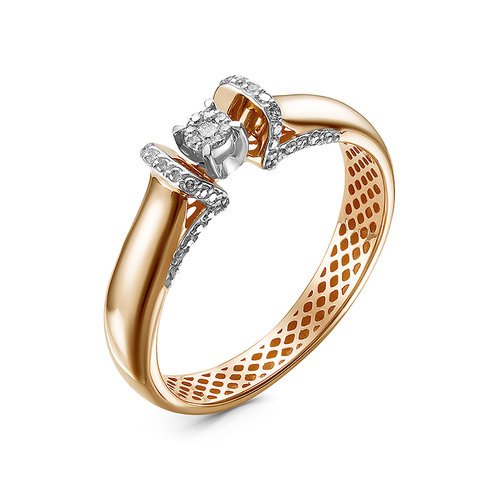 Золотое кольцо КЮЗ Del'ta DБР111522р с бриллиантом