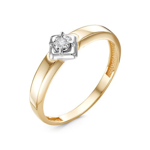 Золотое кольцо КЮЗ Del'ta DБР111550 с бриллиантом