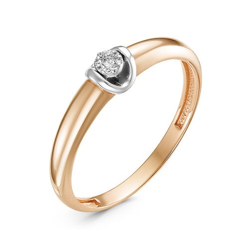 Золотое кольцо КЮЗ Del'ta DБР111583 с бриллиантом