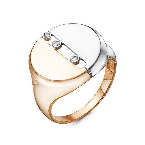 Золотое кольцо КЮЗ Del'ta DБР111764 с бриллиантом