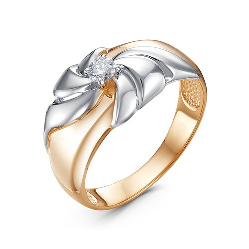 Золотое кольцо КЮЗ Del'ta DБР111810 с бриллиантом