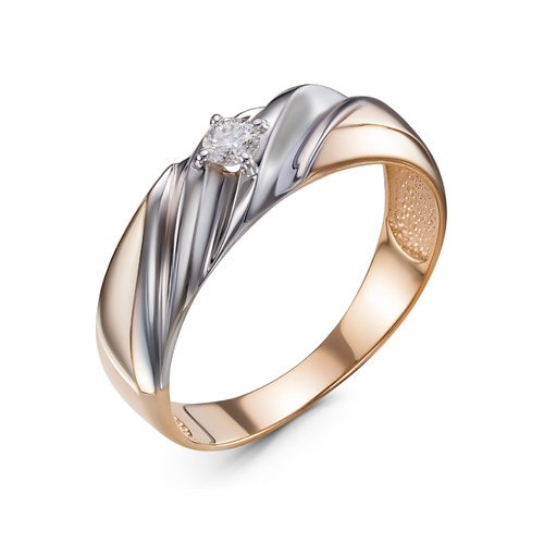 Золотое кольцо КЮЗ Del'ta DБР111817 с бриллиантом