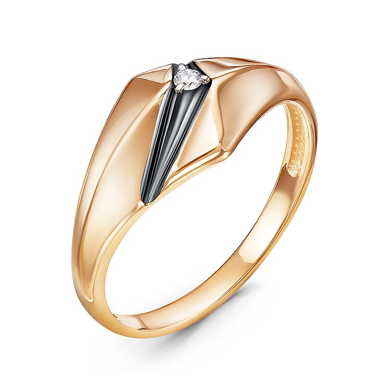 Золотое кольцо КЮЗ Del'ta DБР111828 с бриллиантом