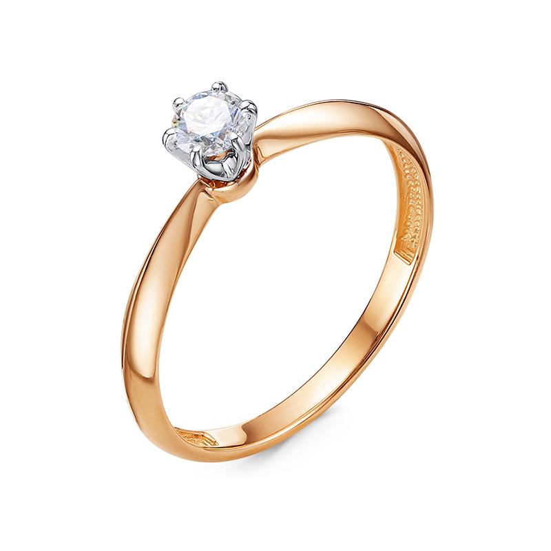 Золотое кольцо КЮЗ Del'ta DБР111840 с бриллиантом