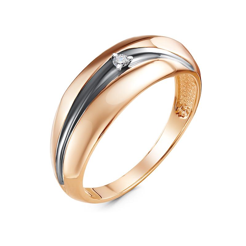 Золотое кольцо КЮЗ Del'ta DБР111851 с бриллиантом