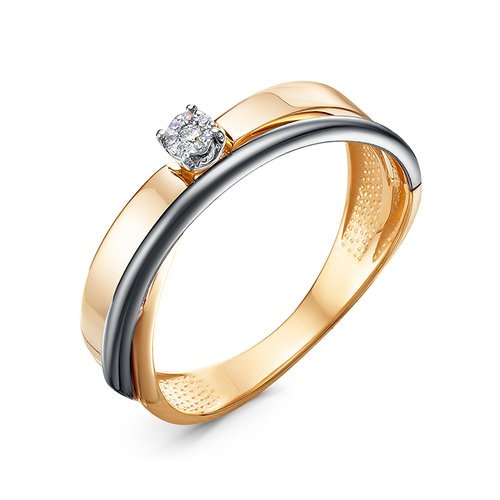 Золотое кольцо КЮЗ Del'ta DБР111886 с бриллиантом