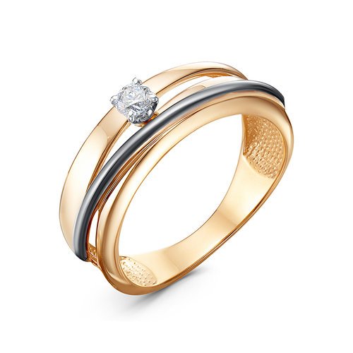 Золотое кольцо КЮЗ Del'ta DБР111894 с бриллиантом