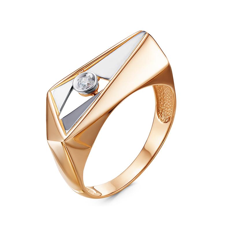 Золотое кольцо КЮЗ Del'ta DБР111953 с бриллиантом