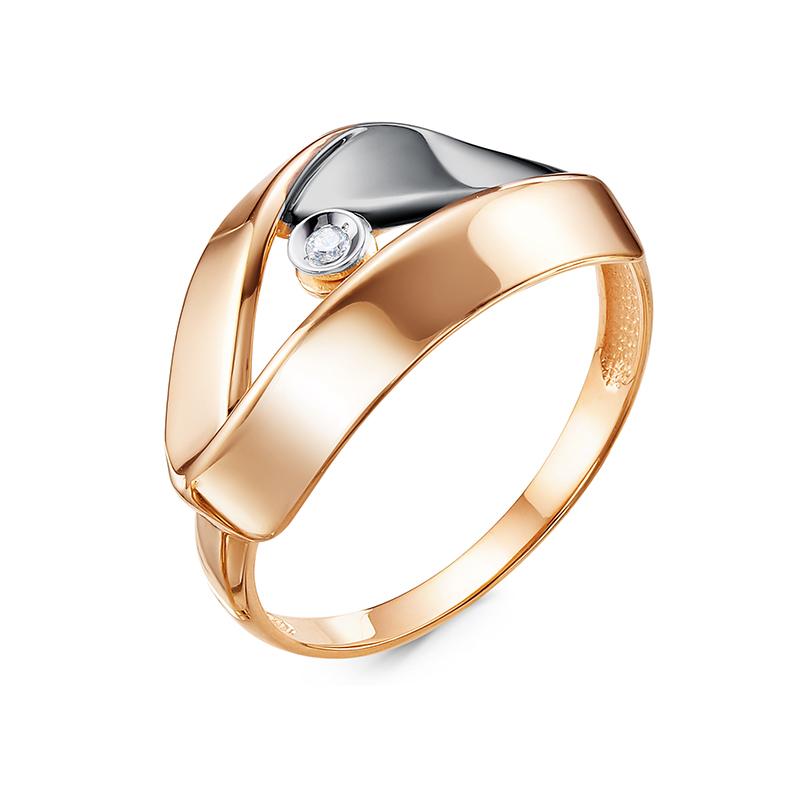 Золотое кольцо КЮЗ Del'ta DБР111997 с бриллиантом
