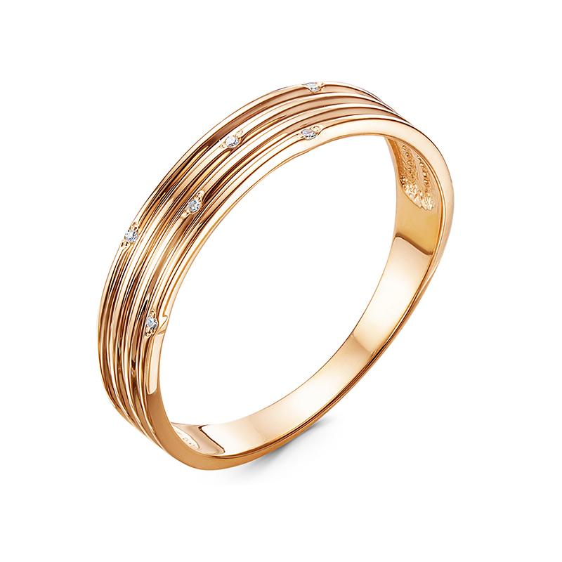 Золотое кольцо КЮЗ Del'ta DБР112019 с бриллиантом