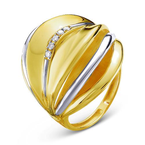 Золотое кольцо КЮЗ Del'ta Dд110004л с бриллиантом