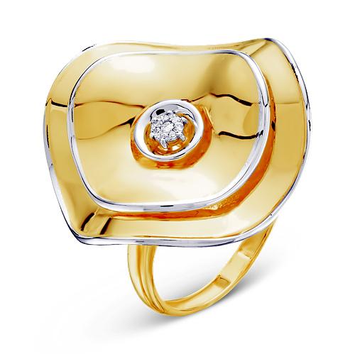 Золотое кольцо КЮЗ Del'ta Dд110008л с бриллиантом