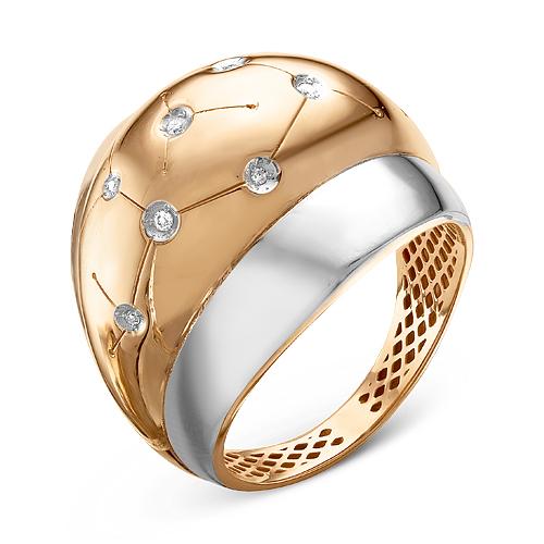 Золотое кольцо КЮЗ Del'ta Dд110034 с бриллиантом