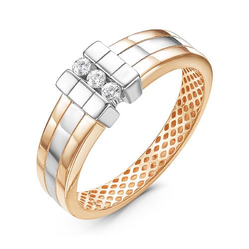 Золотое кольцо КЮЗ Del'ta Dд110180 с бриллиантом